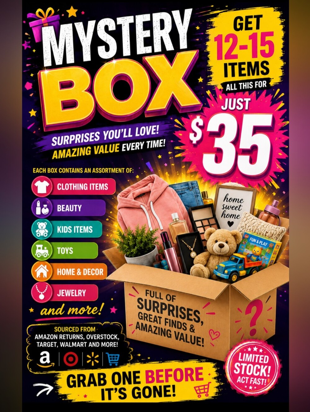 Mystery Box Surprise Bundle Box